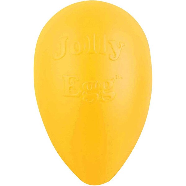 Jolly Pets Dog Toy Egg Yellow 12 in.