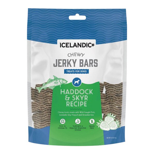 Icelandic+ Jerky Bars Haddock & Skyr Dog Treat