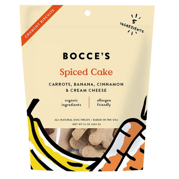 Bocces Small Batch Dog Treats Spiced Cake 12 oz