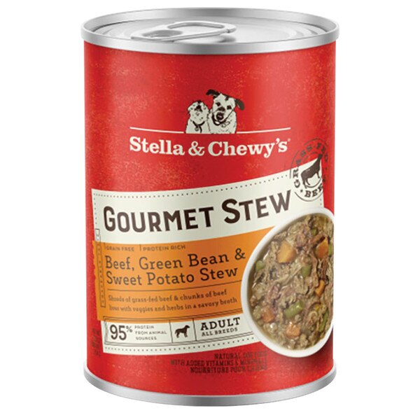 Stella & Chewy Dog Gourmet Stew Beef/Green Bean/Swt Pot 12.5 oz