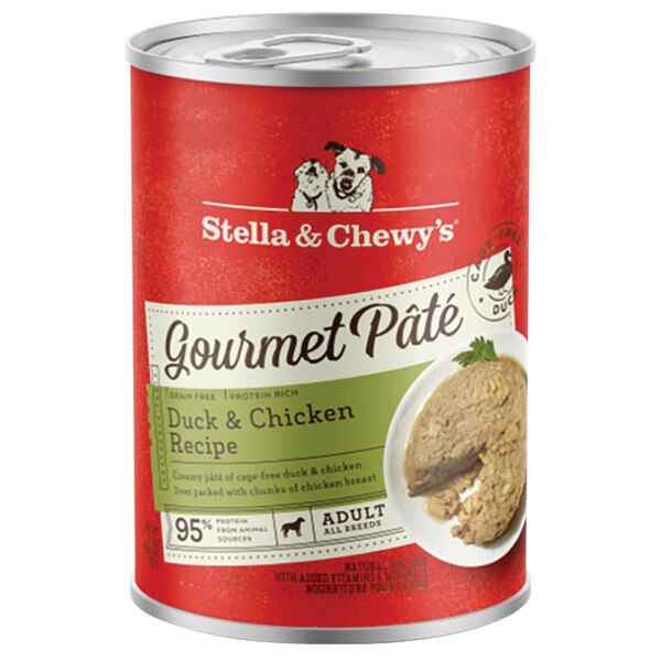 Stella & Chewy Dog Gourmet Pate Duck/Chicken 12.5 oz