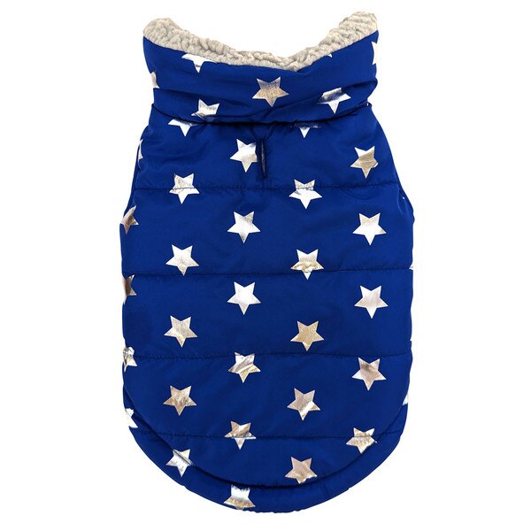 Fashion Pet Starry Night Coat Blue MD
