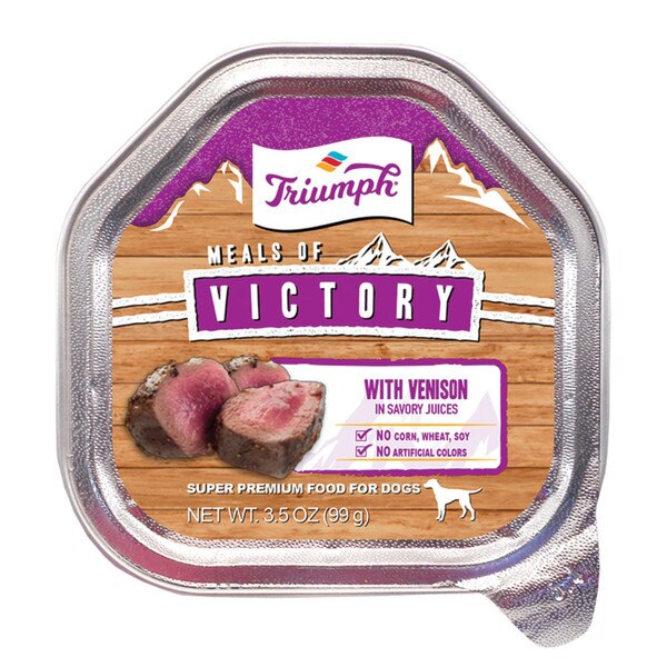 Triumph Victory Wet Cup Dog Food Venison 3.5oz