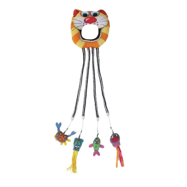 FatCat Catfisher Doorknob Hanger Cat Toy