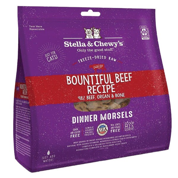 Stella & Chewy Cat Food FD Dinner Morsels Beef 18oz