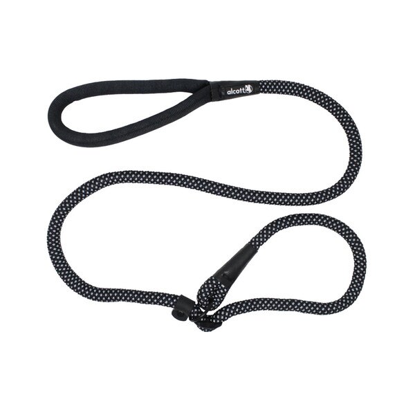 Alcott Rope Slip Leash Black Md